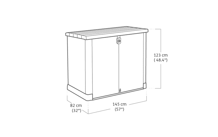 Keter Store It Out Pro Outdoor Garden Furniture Storage Shed Grey