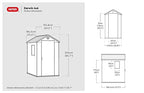 Keter Darwin Outdoor Apex Single Door Garden Storage Shed