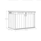Keter Grande Store Outdoor Double Door Garden Furniture Storage Shed