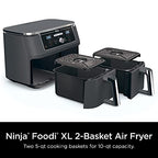 Ninja Foodi 10 Quart 6-in-1 DualZone XL 2-Basket Air Fryer DZ401