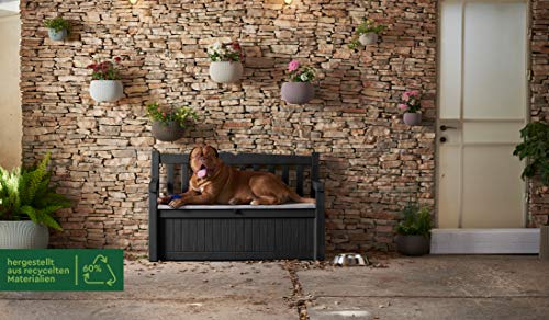 Keter Eden Bench 265L Outdoor 60% recycled Garden Furniture