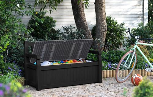 Keter Eden Bench 265L Outdoor 60% recycled Garden Furniture