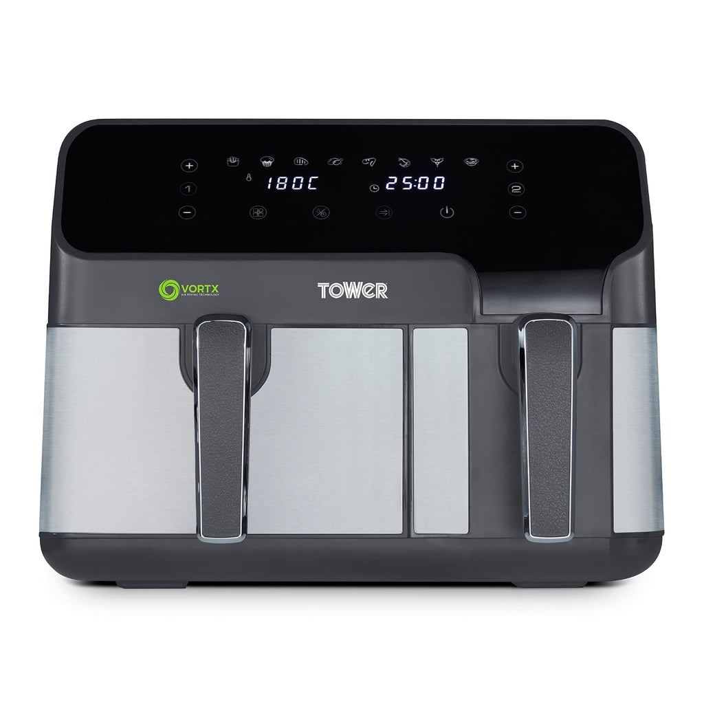 Tower Vortx 5.2L and 3.3L Eco Dual Drawer Air Fryer