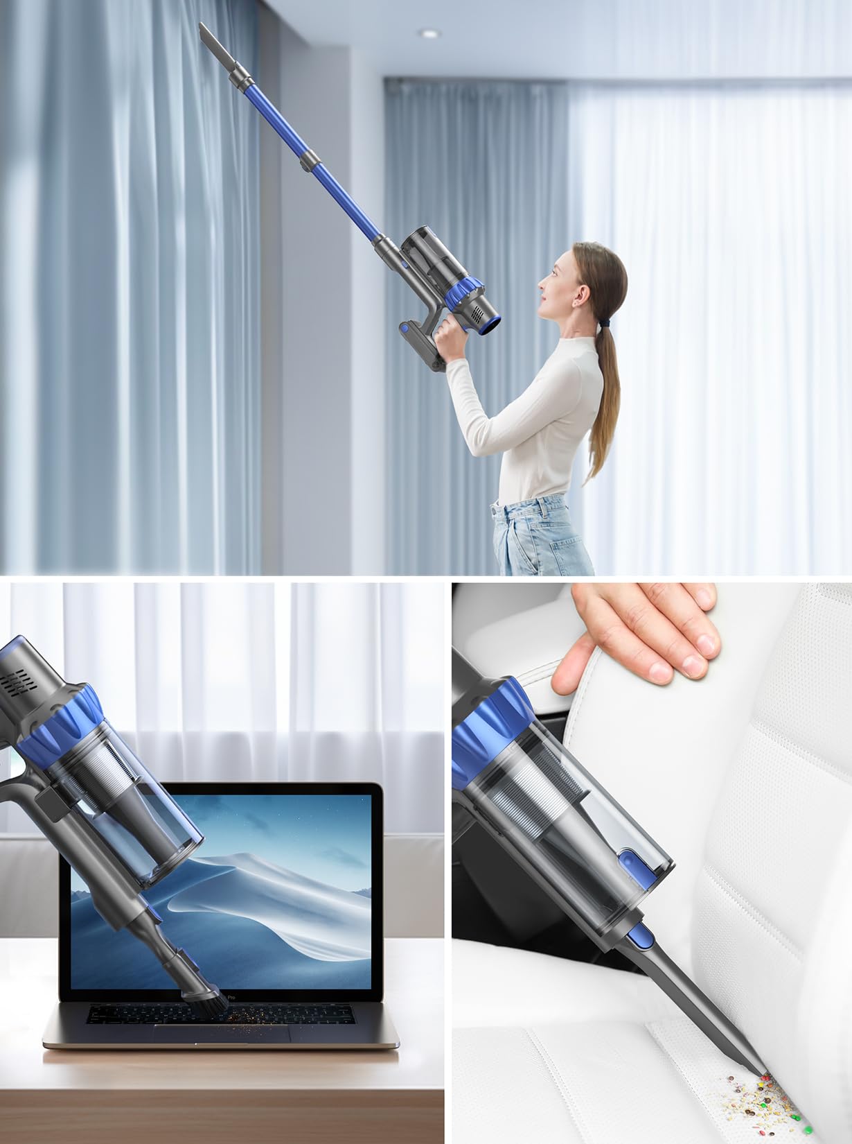 Buture Pro Cordless Vacuum Cleaner Powerful Stick Vacuum