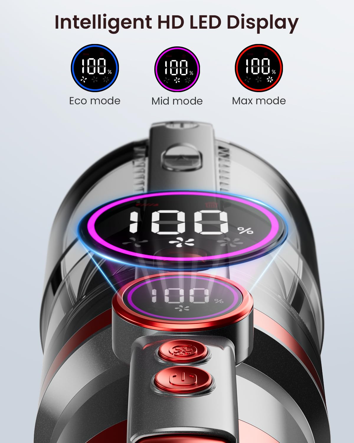 HOMPANY Cordless Vacuum Cleaner,40Kpa/500W Cordless Hoover