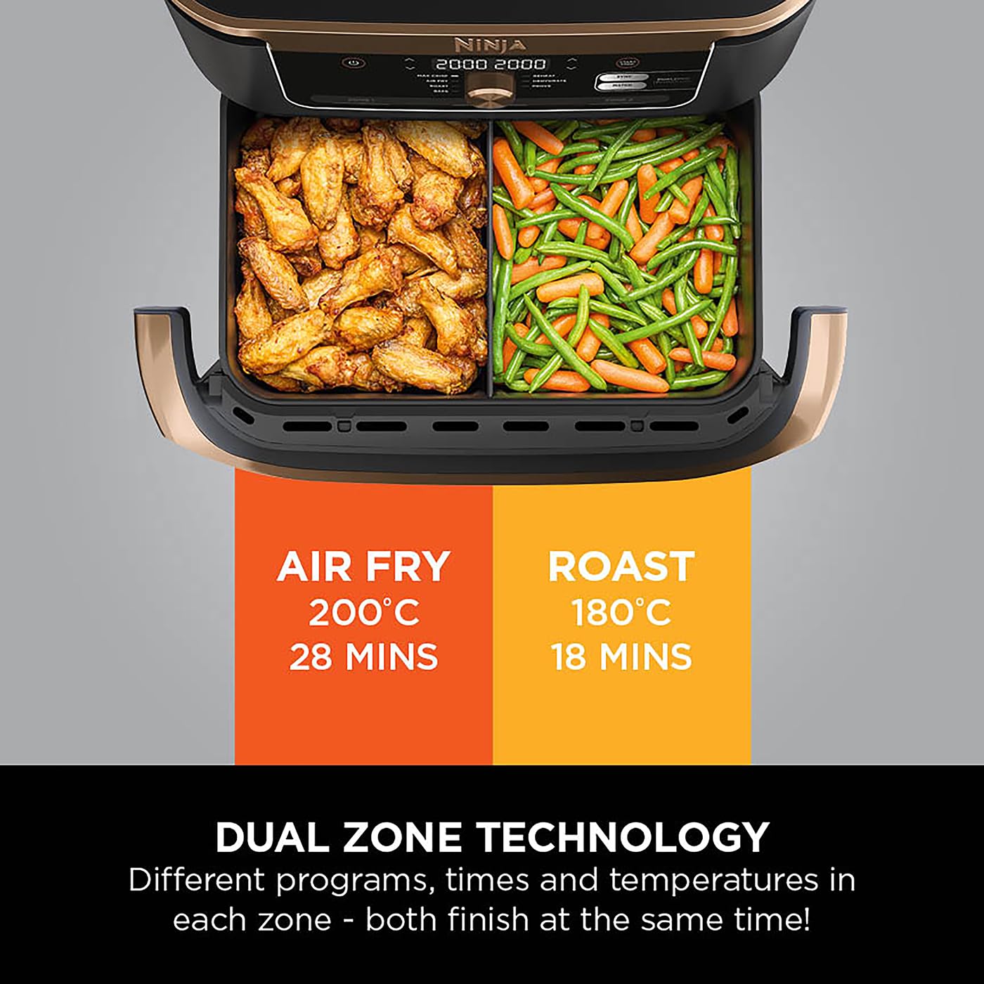 Ninja Foodi FlexDrawer Air Fryer AF500UKCP